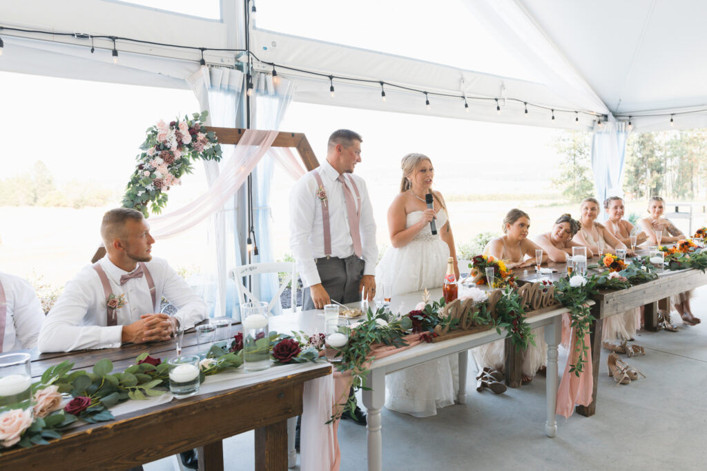 Garden Party Wedding Attire at a Spokane wedding venue