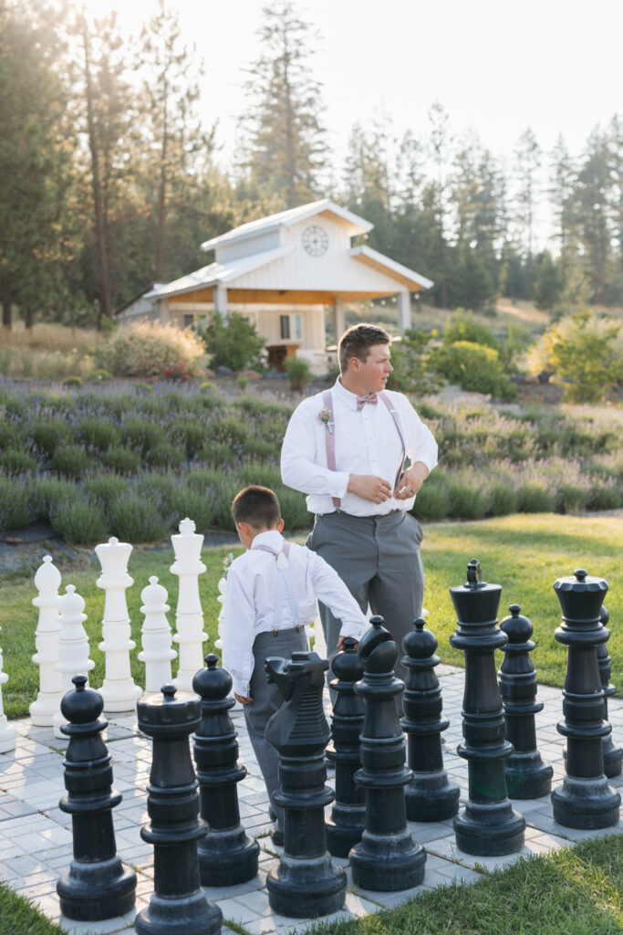 Garden Party Wedding Attire at a Spokane wedding venue