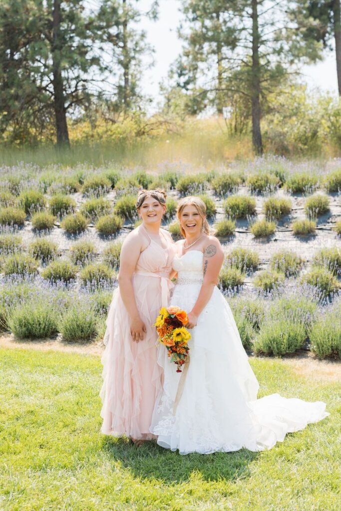 Elegant wedding reception at a garden wedding venue near Spokane