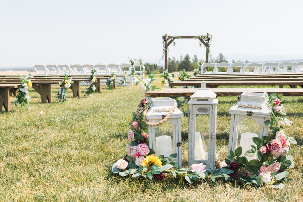 Our beautiful garden wedding ceremonies offer mountain views, fields of breathtaking lavender and acres of gorgeous greenery in all directions.