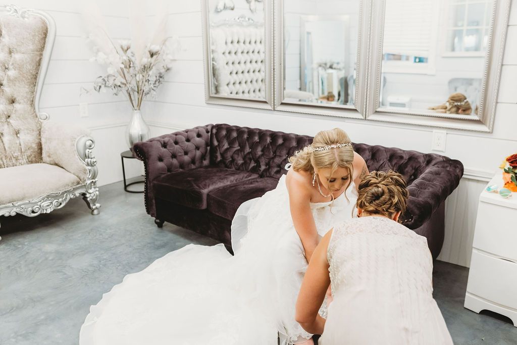 What Happens If It Rains on Your Wedding Day? 5 Our beautiful bride getting ready for her wedding day in our elegant, private dressing suite!